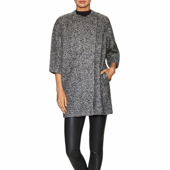 NWT $550 Alice + Olivia 'Roy' Wrap Drop Shoulder Coat in size Small! - Picture 1 of 5